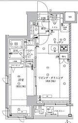 ARTESSIMOMOLLE 1LDKの間取図画像