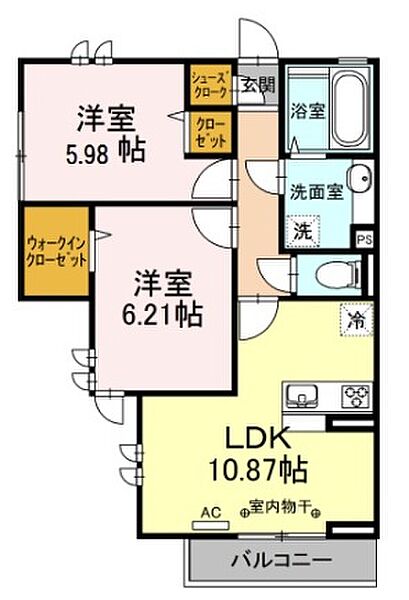 東京都荒川区東尾久8丁目(賃貸アパート2LDK・3階・54.23㎡)の写真 その2