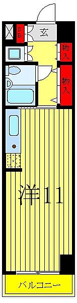 東京都板橋区本町(賃貸マンション1R・3階・29.87㎡)の写真 その2