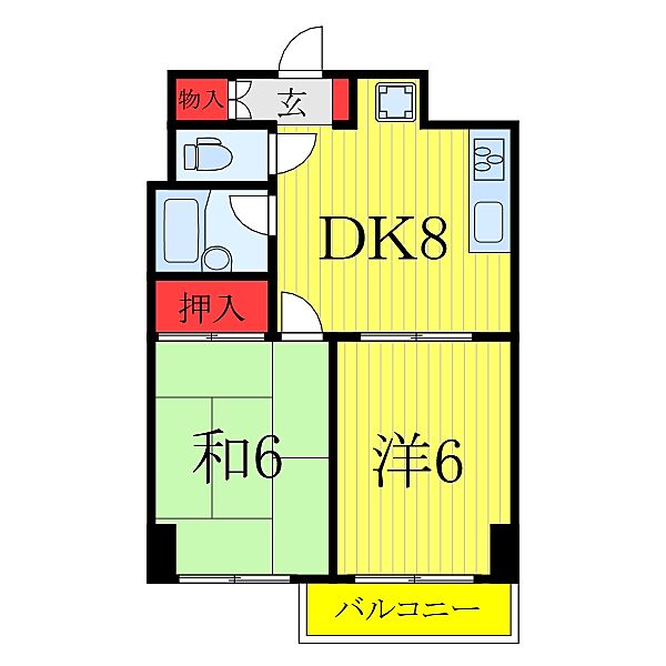 東京都文京区白山3丁目(賃貸マンション2DK・1階・41.00㎡)の写真 その2