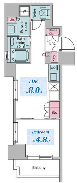 東京都豊島区巣鴨1丁目(賃貸マンション1LDK・4階・31.77㎡)の写真 その2