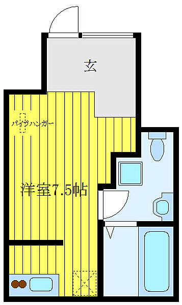 BALEA 105｜東京都板橋区大山金井町(賃貸アパート1R・1階・22.77㎡)の写真 その2