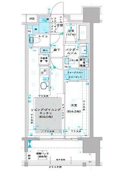 東京都板橋区中板橋(賃貸マンション1LDK・6階・35.37㎡)の写真 その2