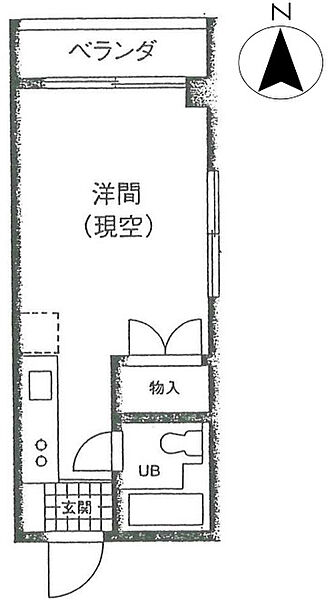 ハイツ野原 402｜東京都北区田端新町3丁目(賃貸マンション1R・4階・17.50㎡)の写真 その2