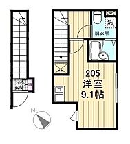 ヴィラージュ 205 ｜ 東京都北区上十条3丁目6-2（賃貸アパート1R・2階・22.85㎡） その2