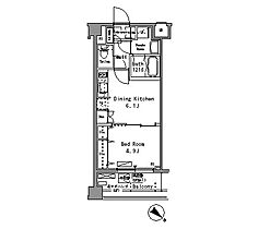 パークアクシス板橋 208 ｜ 東京都北区滝野川7丁目（賃貸マンション1DK・2階・30.39㎡） その2