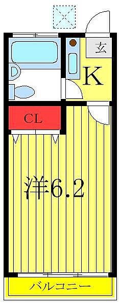 桜コーポ 103｜東京都板橋区泉町(賃貸アパート1K・1階・18.48㎡)の写真 その2