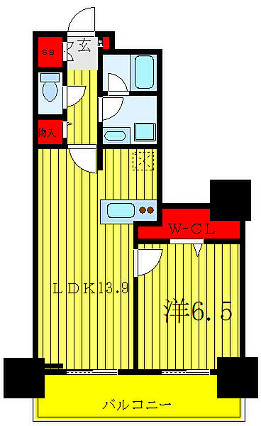 ロイヤルパークスタワー南千住 1206｜東京都荒川区南千住4丁目(賃貸マンション1LDK・12階・49.30㎡)の写真 その2