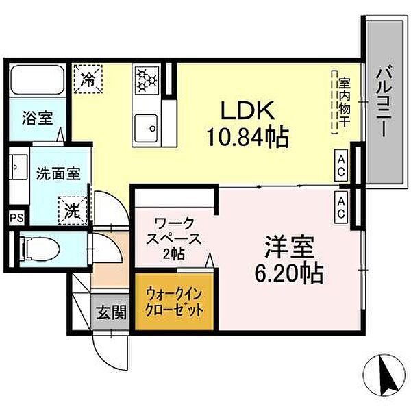 東京都足立区加賀2丁目(賃貸アパート1LDK・3階・44.10㎡)の写真 その1