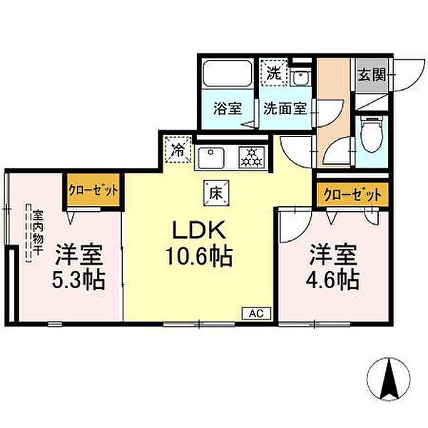 東京都足立区六町2丁目(賃貸アパート2LDK・2階・46.94㎡)の写真 その1