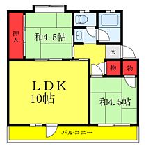 吉岡ハイツ 302 ｜ 東京都足立区舎人2丁目（賃貸マンション2LDK・3階・43.79㎡） その2