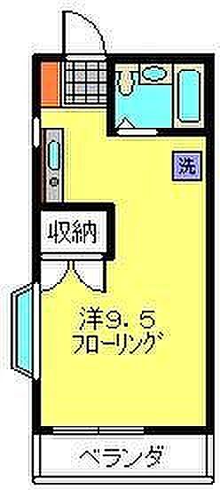 ストークハイツ近江 201｜神奈川県横浜市南区永田東１丁目(賃貸アパート1R・2階・21.65㎡)の写真 その2