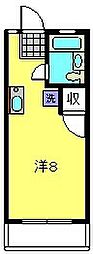 アーデルハウス ワンルームの間取図画像