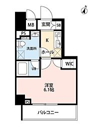 SQUARE CITY YOKOHAMA NEGISHI II 1Kの間取図画像