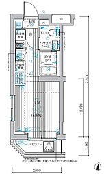 ベルグレード吉野町 ワンルームの間取図画像