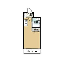 メゾン・ド・セレーブル ワンルームの間取図画像
