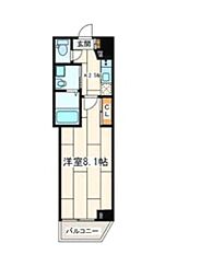 メゾン青空東戸塚 1Kの間取図画像