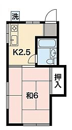 シャルマンNM 1Kの間取図画像