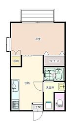 プッチドメゾン 1Kの間取図画像
