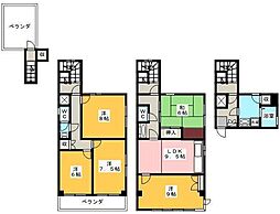 大山東町ビル 5LDKの間取図画像