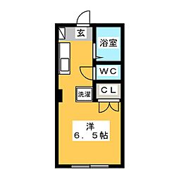 GrandCima ワンルームの間取図画像