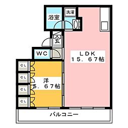 都営三田線 西巣鴨駅 徒歩9分の賃貸マンション 3階1LDKの間取り