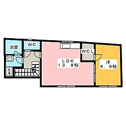 Hirami3 1LDKの間取図画像