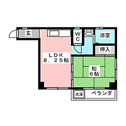 さくらレジデンス 1LDKの間取図画像