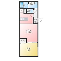 文京区小石川3丁目マンション 1LDKの間取図画像