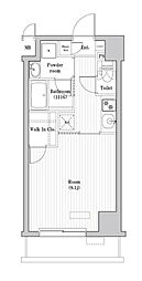 レジデンス北大塚 1Kの間取図画像