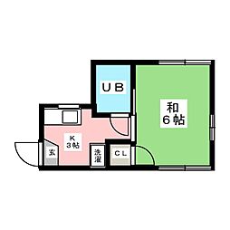 シティハイツ西巣鴨 ワンルームの間取図画像