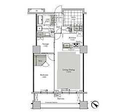 ParkCube西ヶ原STAGE 1LDKの間取図画像