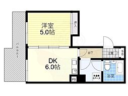 チェリーコート 1LDKの間取図画像
