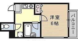 カーサ・デ・六甲 1Kの間取図画像