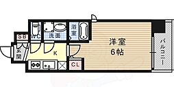 SDグランツ将軍通 1Kの間取図画像