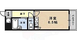 御影ガーデン 1Kの間取図画像