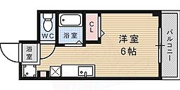 真継ハイツ 1Kの間取図画像