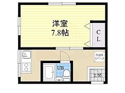風早文化 1Kの間取図画像