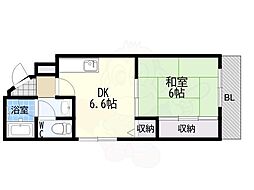 サムティ青木 1DKの間取図画像