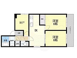 ロイヤルメゾン岡本3 2SDKの間取図画像