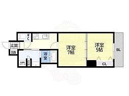 LAFFICE 2Kの間取図画像