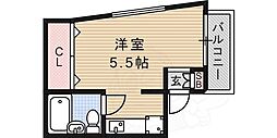 グリーン本山 ワンルームの間取図画像
