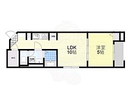 グランヴィル芦屋西 1LDKの間取図画像