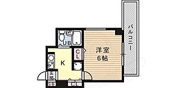 ジョイフル六甲2 1Kの間取図画像