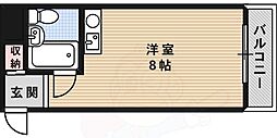 ダイドーメゾン御影6 ワンルームの間取図画像