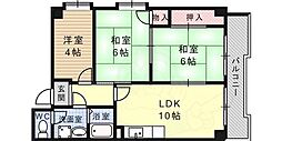 モンテメール六甲 3LDKの間取図画像