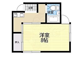 入山文化 1Kの間取図画像