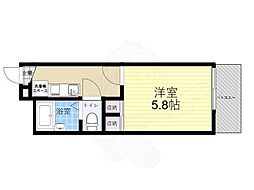 レオパレスオーキッド 1Kの間取図画像