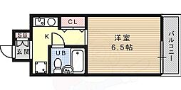 グローバルビレッジ御影 1Kの間取図画像