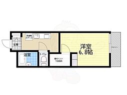 レオパレストライズ 1Kの間取図画像